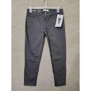Calvin Klein Ankle Skinny Pants Womens 10 Gray Stretch NEW